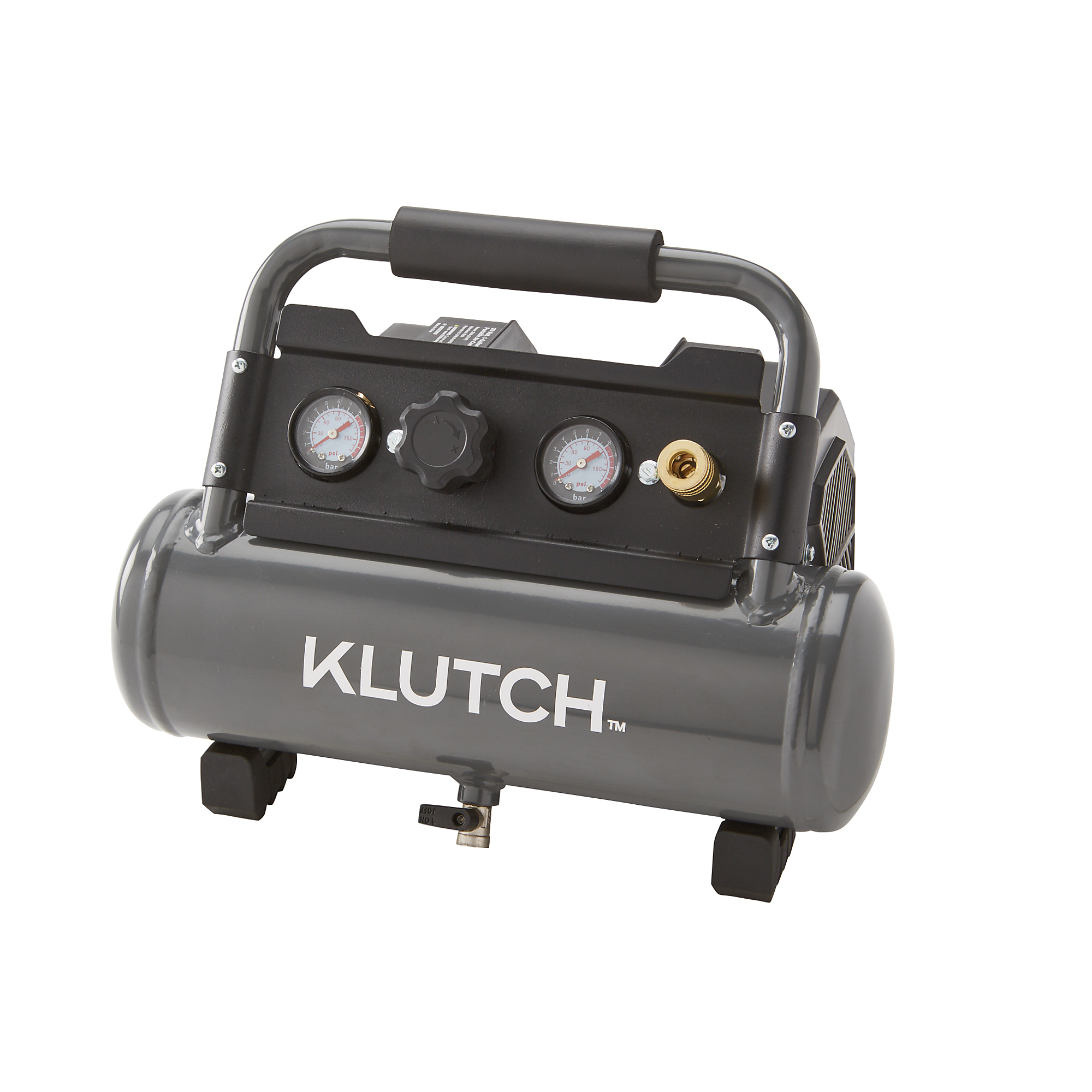 Klutch Portable Air Compressor, KLiQ 20V, 1 Gallon, 115 PSI, Cordless, Bare Tool